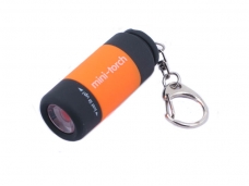 Mini Keychain USB Charger Torch (Orange)